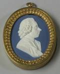 Wedgwood and Bentley Dark Blue Jasper Dip Portrait Medallion of Joseph Priestley