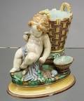 Wedgwood Majolica Figural Vase