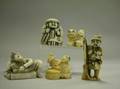 Five Japanese Carved Ivory Netsuke