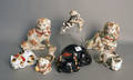 Seven export porcelain animal figures