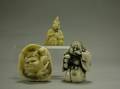 Three Japanese Carved Ivory Netsuke