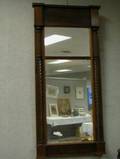 Late Federal Mahogany and Mahogany Veneer Mirror