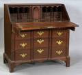 Chippendale Mahogany Carved Blockfront Slantlid Desk