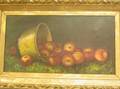 Framed Oil Still Life with Apples