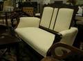 Eastlaketype Upholstered Walnut Settee