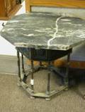 Renaissance Revival Marbletop Octagonal Bronze Gueridon