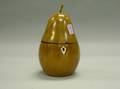 Georgianstyle Fruitwood Pearshaped Tea Caddy