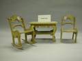 FivePiece Set of Painted Cottage Doll Furniture