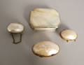 Four abalone pill boxes