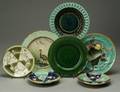 Seven Wedgwood Majolica Dishes