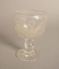 Vernay etched glass chalice commemorating the presidency of Franklin D Roosevelt