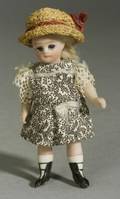 Frenchtype All Bisque SwivelNeck Doll
