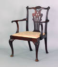 George II mahogany armchair ca 1760