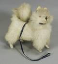 White Fur Candy Container Dog for a Fashionable Lady