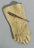 Pair of Gauntlet Gloves and Glove Button Hook