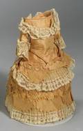 Elaborate Evening Dress for a Fashionable French Lady Doll