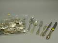 Thirtysix Piece Dominick  Haff Sterling Silver Flatware Set and Seventeen Pieces of Sterling and Silver Plated Flatware