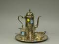 ThreePiece Whiting Sterling Silver Demitasse Set with a Gorham Sterling Tray