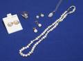 Small Group of Freshwater and Cultured Pearl Mounted Gold Jewelry