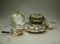 Silver Plated Domed Warming Dish Two Trays Bowl and a Covered Serving Dish