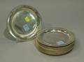 Set of Twelve Sterling Silver Bread Plates