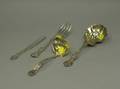 Victorian Sterling Silver Serving Spoon Fork Ladle and Knife