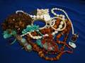 Group of Mostly Asian Amber and Carnelian Jewelry