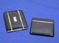 Two Art Deco Sterling Silver Lacquer and 14kt Gold Cigarette Cases