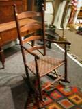 Maple Ladderback Arm Rocker