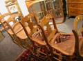 Set of Six Empire TigerMaple Side Chairs