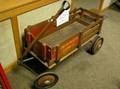 Painted Decorated Oak Pull Cart