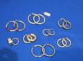 Seven Pairs of Gold Hoop Earrings