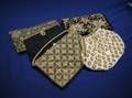 Four Jeweled or Beaded Bags and a Black Velvet Clutch