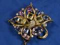Diamond and Gemset Brooch