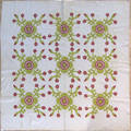 Appliqu whig rose quilt dated 1859
