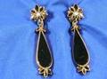 Victorian Onyx Earpendants