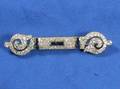 Art Deco Diamond and Sapphire Bar Pin