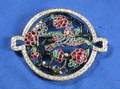Art Deco Gemset and Enamel Brooch
