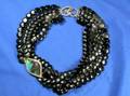 Black Opal and Onyx Necklace