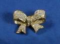 18kt Gold and Diamond Bow Pendant Brooch