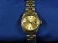 Ladys 14kt Gold and Stainless Steel Wristwatch