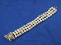 Cultured Pearl and Diamond Bracelet