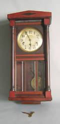 Mahogany wall clock