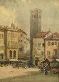 Noel Harry Leaver British 18891951 Piazza Bassano