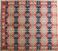 Pennsylvania jacquard coverlet dated 1837