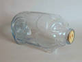 Large glass pig bottle