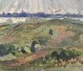 Richard Hayley Lever American 18761958 Hillside Landscape with Distant River