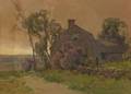Hezekiah Anthony Dyer American 18721943 Sunset at the Cottage