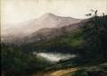 American School 20th Century Lot of Two Landscapes Including a Mountain and Lake View