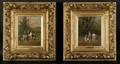 Charles Olivier de Penne French 18311897 Lot of Two Packs of Hunting Hounds